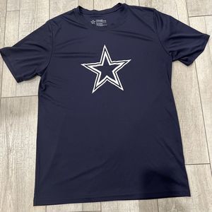 Men Dallas Cowboys Authentic Shirt Large Performance Navy lamb pollard smith